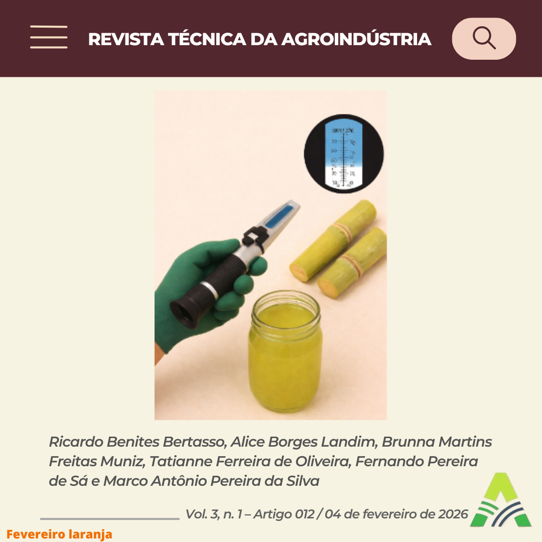 A IMPORTÂNCIA DA MEDIÇÃO DE SÓLIDOS SOLÚVEIS TOTAIS (°BRIX) COMO PARÂMETRO DE QUALIDADE NA AGROINDÚSTRIA DE CALDO DE CANA